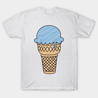 Blue Ice Cream Cone T-Shirt